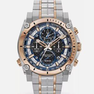 NEW Bulova Precisionist Men's Quartz Date Indicator 44mm Watch